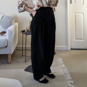 NWT Press Wide Leg Dress Pants Baggy Relaxed Fit Loose Size XL